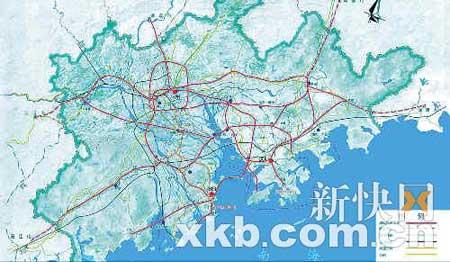 珠三角地区城际轨道交通同城化规划初步方案构想
