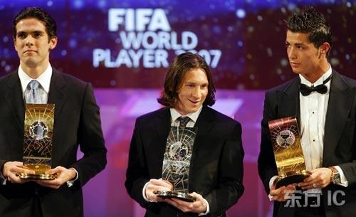 fifa公布世界足球先生候选:卡卡c罗梅西再入围