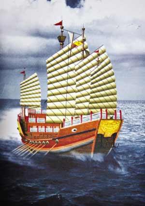 南京造仿古"郑和宝船"下西洋 有望明年夏天试航