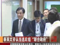 蔡英文否认当选后组“联合政府”