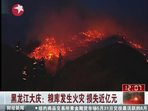 中储粮黑龙江粮库发生火灾 损失近亿