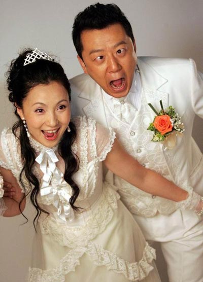 《婚礼》杭州热拍 郭涛陶虹终成婚