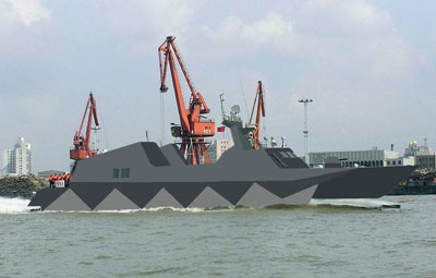 导弹来袭:中国新型战艇装备部队后首次实弹演