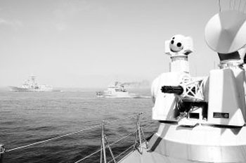 中国西班牙海军舰艇大西洋联合演习特写(图)