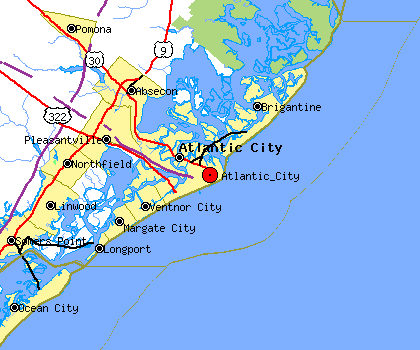 大西洋城(atlantic city)的地理位置