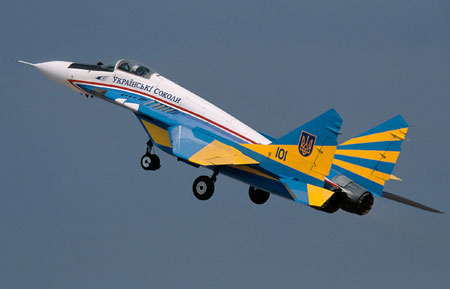 乌克兰空军标识及米格-29战斗机
