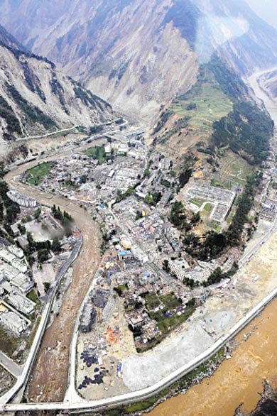 汶川县城人口_上万人口的北川县城-全景VR记录汶川地震八周年 他们还在那里(3)