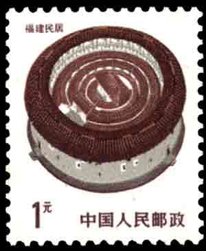 1986年作为福建民居代表印在邮票上的那座土楼——永定县高头乡的