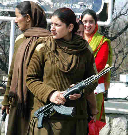 印度女兵风采