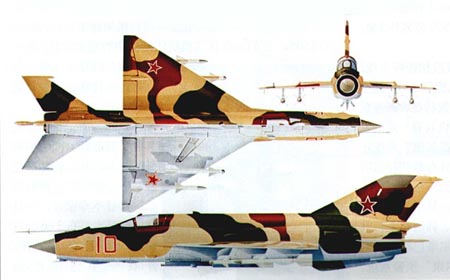米格-21侧面图集