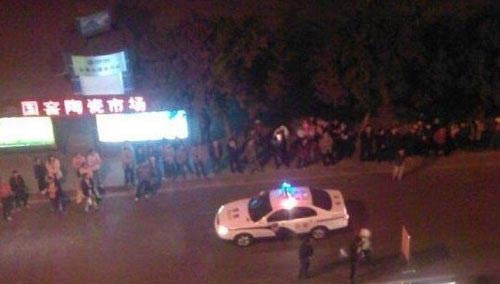 重庆驻军一名哨兵遭枪击身亡，现场俯瞰。