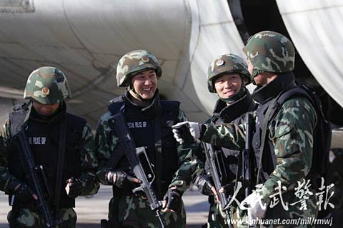 武警特警部队2008年赴境外多个国家执行特殊任务