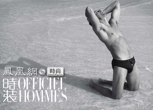 Q：你刚刚为Dolce & Gabbana 09/10秋冬系列拍了广告，现在又成了《L’OFFICIEL HOMMES》的封面人物，肯定还会更多的杂志来找你。你觉得这一切都来得太快了吗？
A：没有什么会来得太快。
