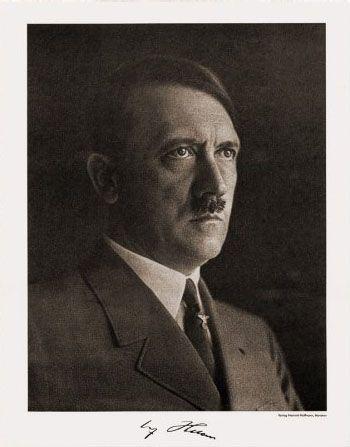 希特勒签名照片