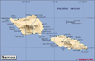 南太平洋美属萨摩亚发生83级地震
