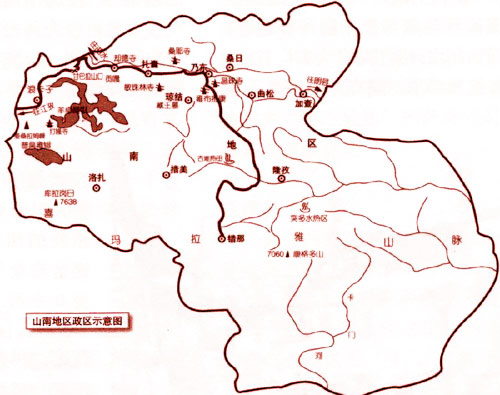 西藏自治区行政区划图,分为拉萨市,日喀则市,昌都地区,那曲地区,林芝图片