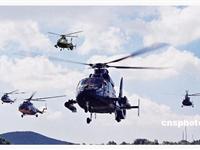 中俄联合反恐军事演习直升机部队训练(组图)