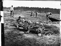 惨烈的美国南北战争中阵亡士兵  
