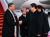 奥巴马抵达北京[图集]