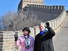 加拿大总理哈珀游览北京八达岭长城[图集]