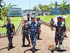 马晓天副总参谋长视察中国赴刚果(金)维和部队