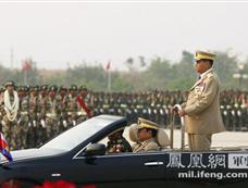 缅甸建军节大阅兵 国产新式突击步枪亮相陆军方阵