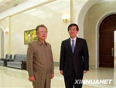 朝鲜最高领导人金正日会见刘洪才大使