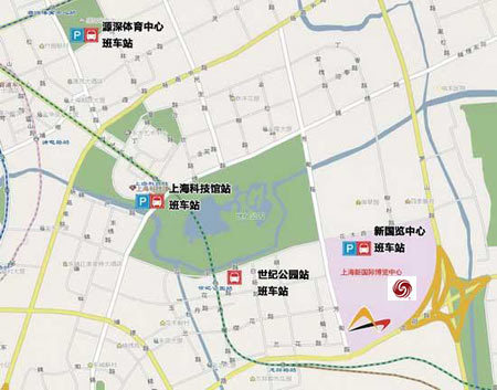 2009上海车展观展实用手册：展馆周边班车站