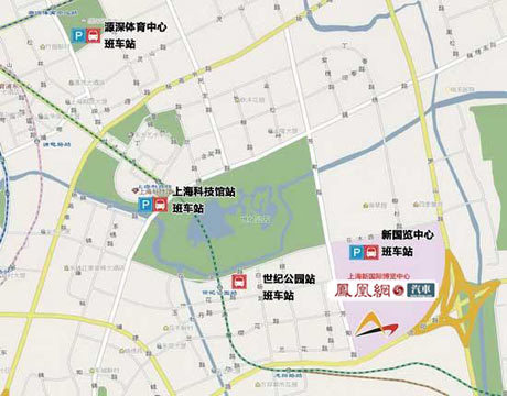 2009上海车展观展实用手册：展馆周边停车场
