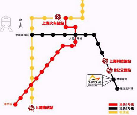 2009上海车展观展实用手册：地铁换乘