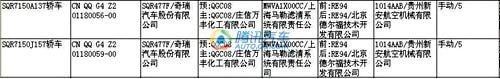 威麟X5/瑞麒G5等多款车型登陆新车目录(2)