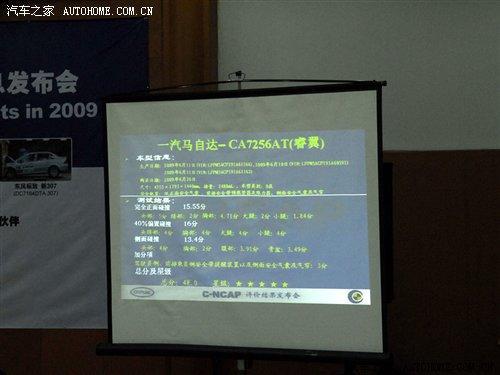 2009年度C-NCAP第三批车型评价结果发布