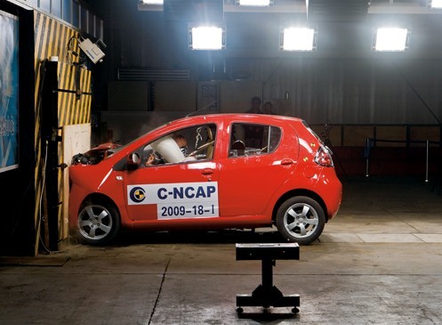 吉利熊猫C-NCAP碰撞试验 小车拥有大气魄