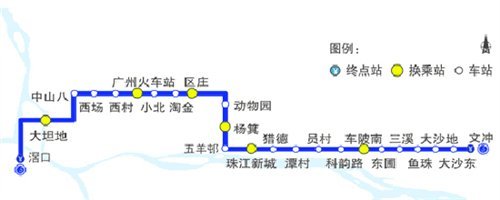广州地铁5号线有新创意 站点特点不相同