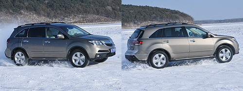硬派美式SUV 凤凰网冰雪体验2010款讴歌MDX