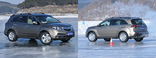 硬派美式SUV 凤凰网冰雪体验2010款讴歌MDX