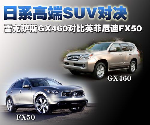 日系高端SUV对决 雷克萨斯GX460对比FX50