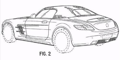 或配6.2升V8 奔驰SLS AMG敞篷申报图曝光