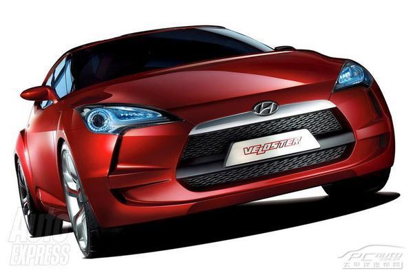 取代现代Coupe 现代小跑车Veloster谍照\(2\)