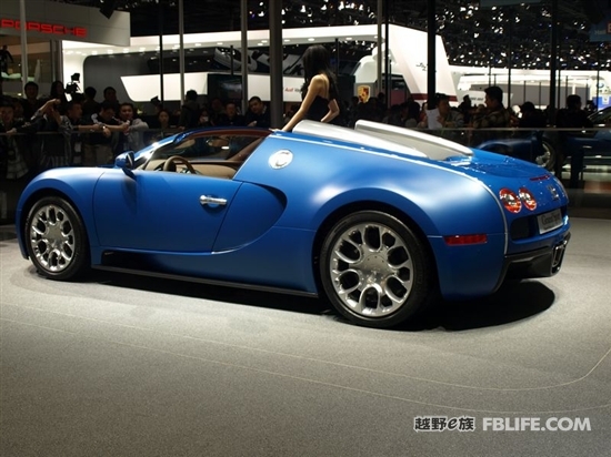 e族车展静态品车：布加迪Veyron Grand Sport\(2\)