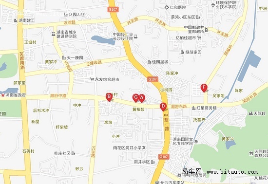 长沙汽车有形市场介绍 湘府路汽车走廊