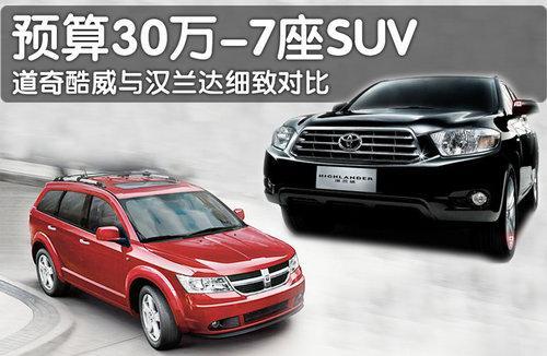 不到30万7座SUV 汉兰达VS道奇酷威（图）