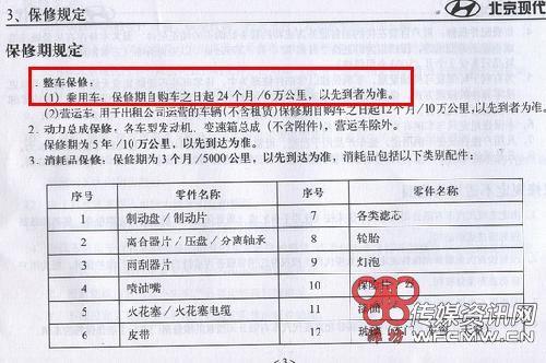 途胜耦合器不保修 车主质疑北京现代霸王条款