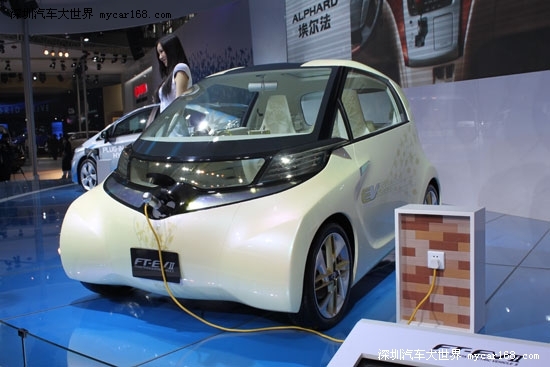 可用插座充电 车展实拍丰田FT-EV II电动车