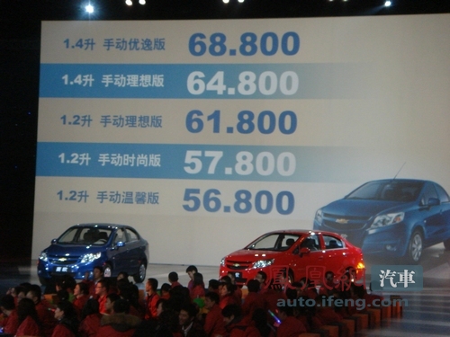 新赛欧正式上市 五款车型售5.68万-6.88万元