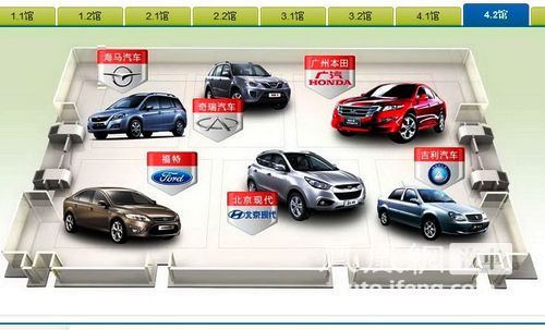 广州车展3D展馆实图解析 各馆明星车型阵容一览(8)