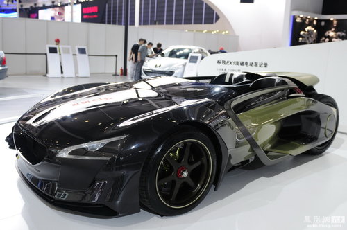 标致EX1电动概念车亮相广州车展 世界最快电动车