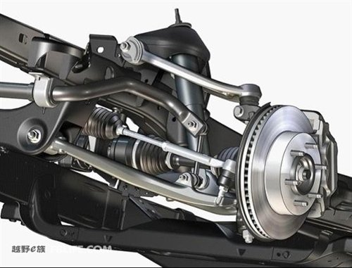 值得一提的是,双叉臂悬架的上下控制臂能起到抵消横向作用力的