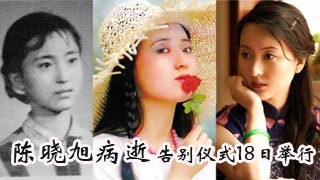 林黛玉扮演者陈晓旭去世 告别仪式18日举行