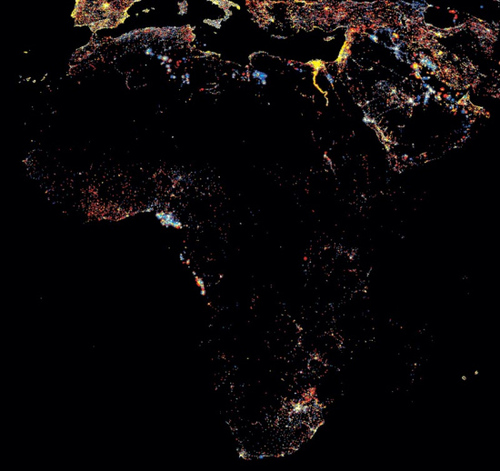 太空拍摄全球城市夜景 灯光亮度折射gdp不平衡
